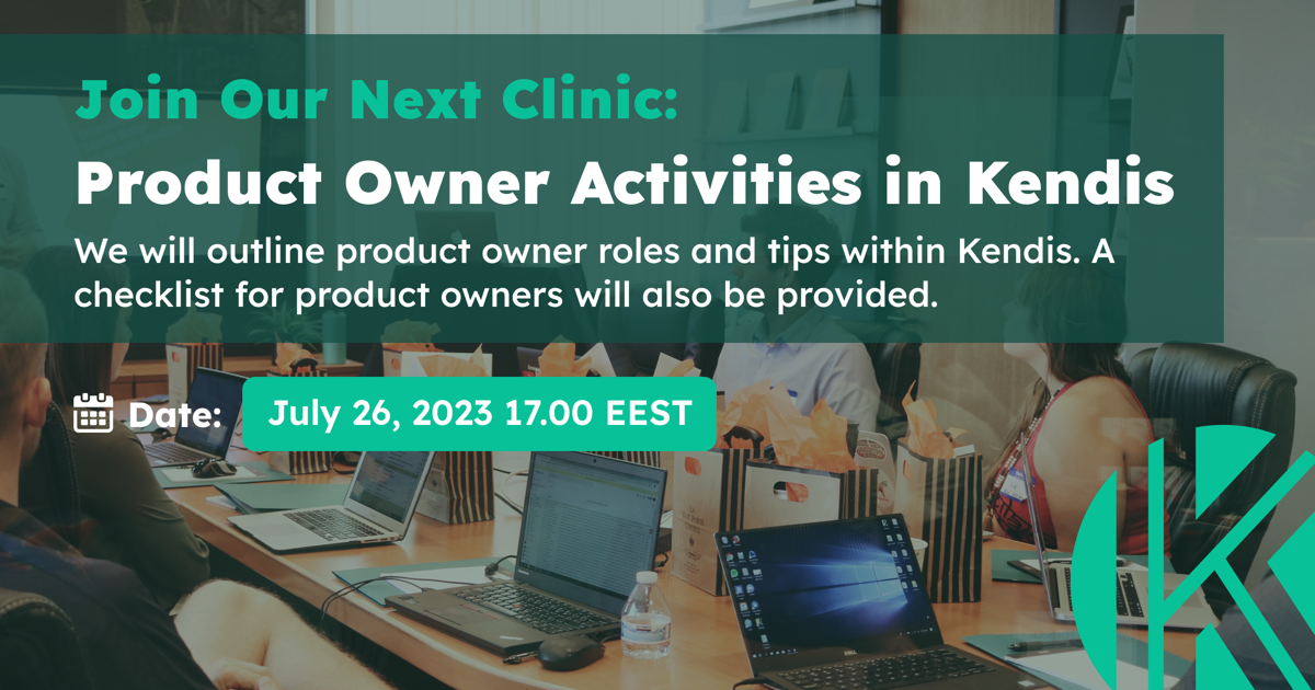 Product Owner Activities in Kendis